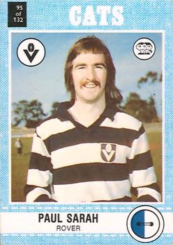 1977 Scanlens VFL #95 Paul Sarah Front